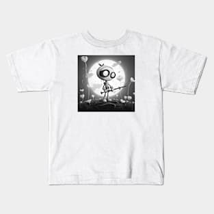 Cuphead monochrome Kids T-Shirt